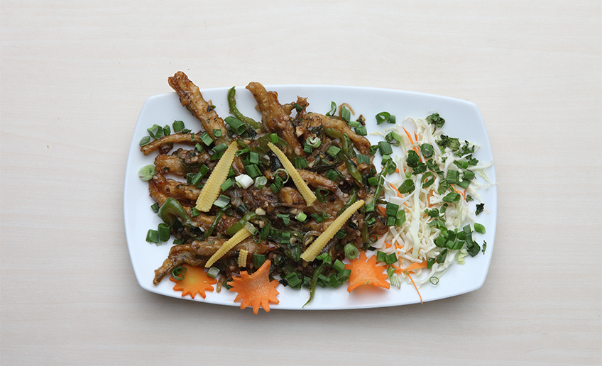 Paneer chilli at Aaswad