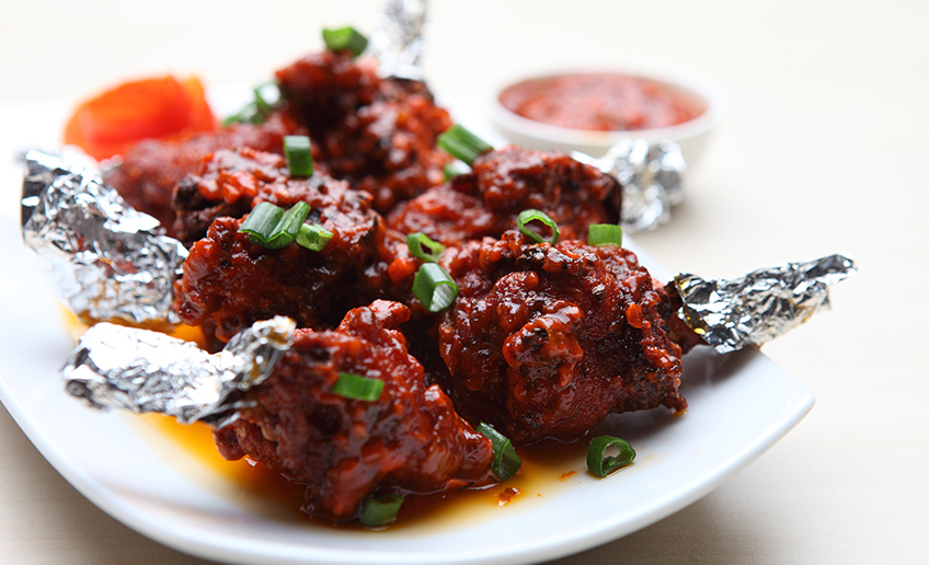 Chicken chilli at Garam Masala